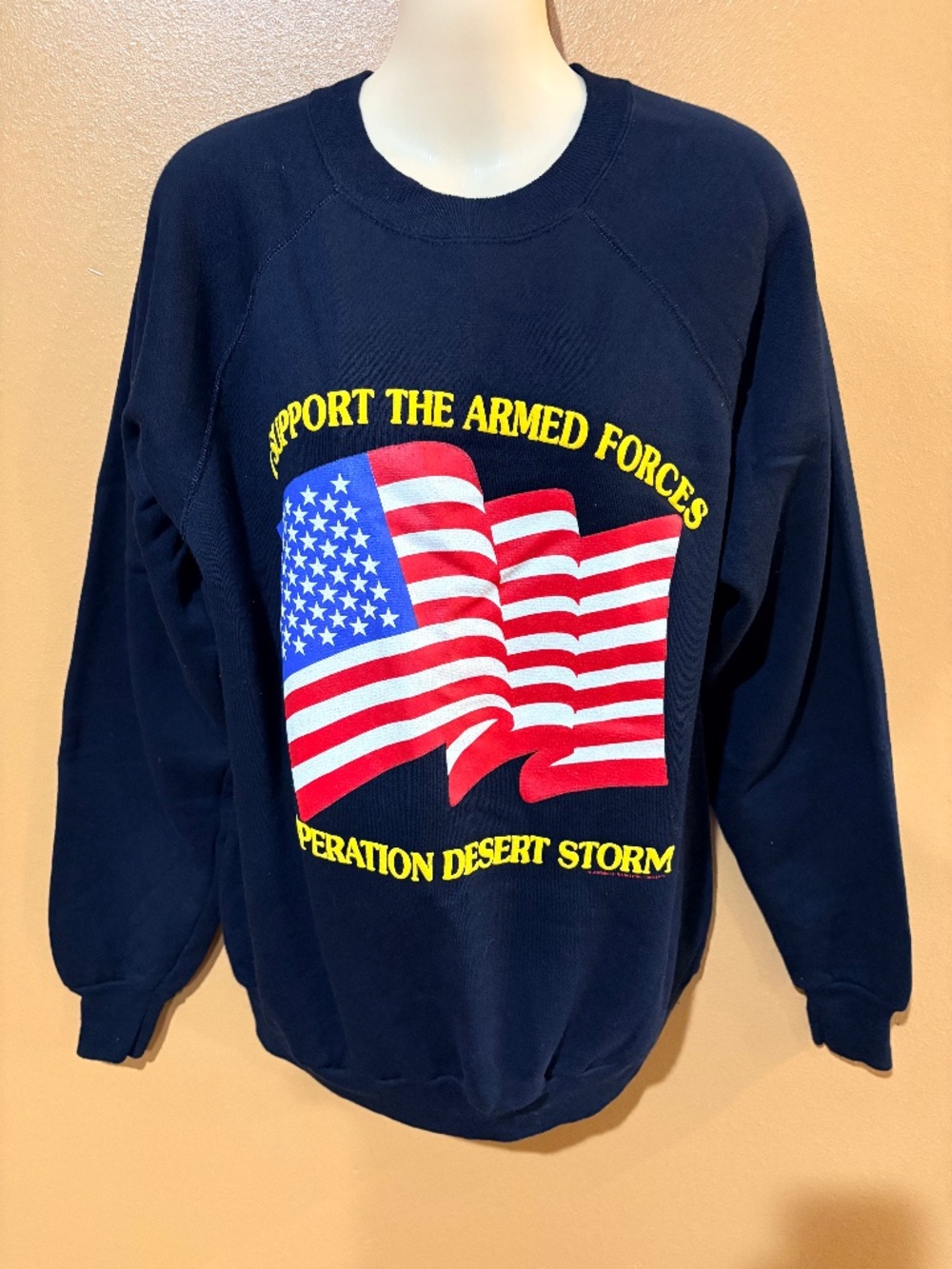 Desert Storm Black Sweat Shirt Size XL